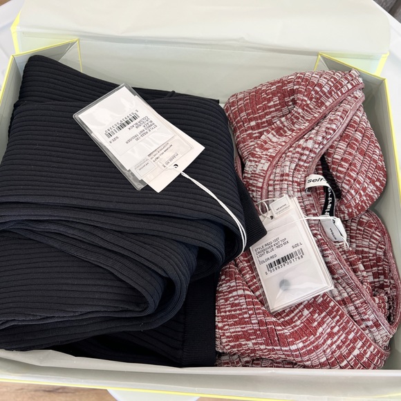 Self-Portrait Ribbed Knit Trouser - Picture 15 of 15